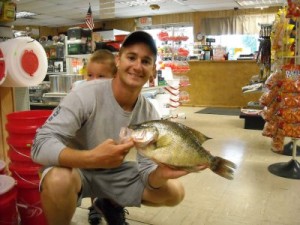 Jeremiah Mefford caught the new lake record crappie at Okmulgee Lake on August 3. It weighed 2.9 pounds and was 17.5 inches long. For more information go to wildlifedepartment.com