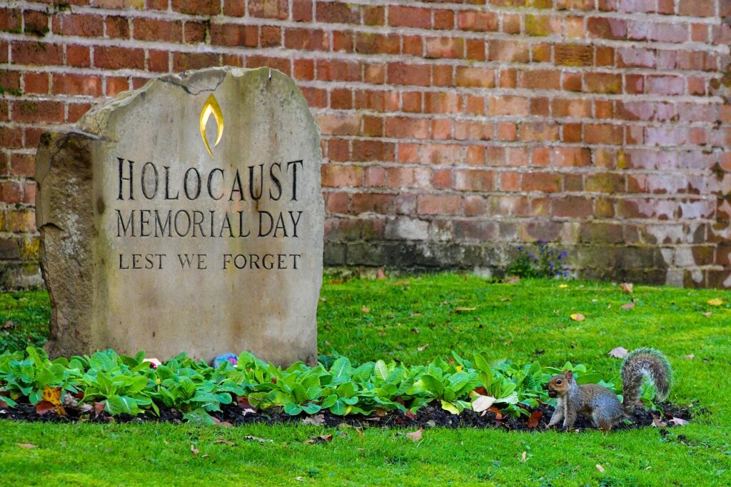 cemetery, head stone, squirrel