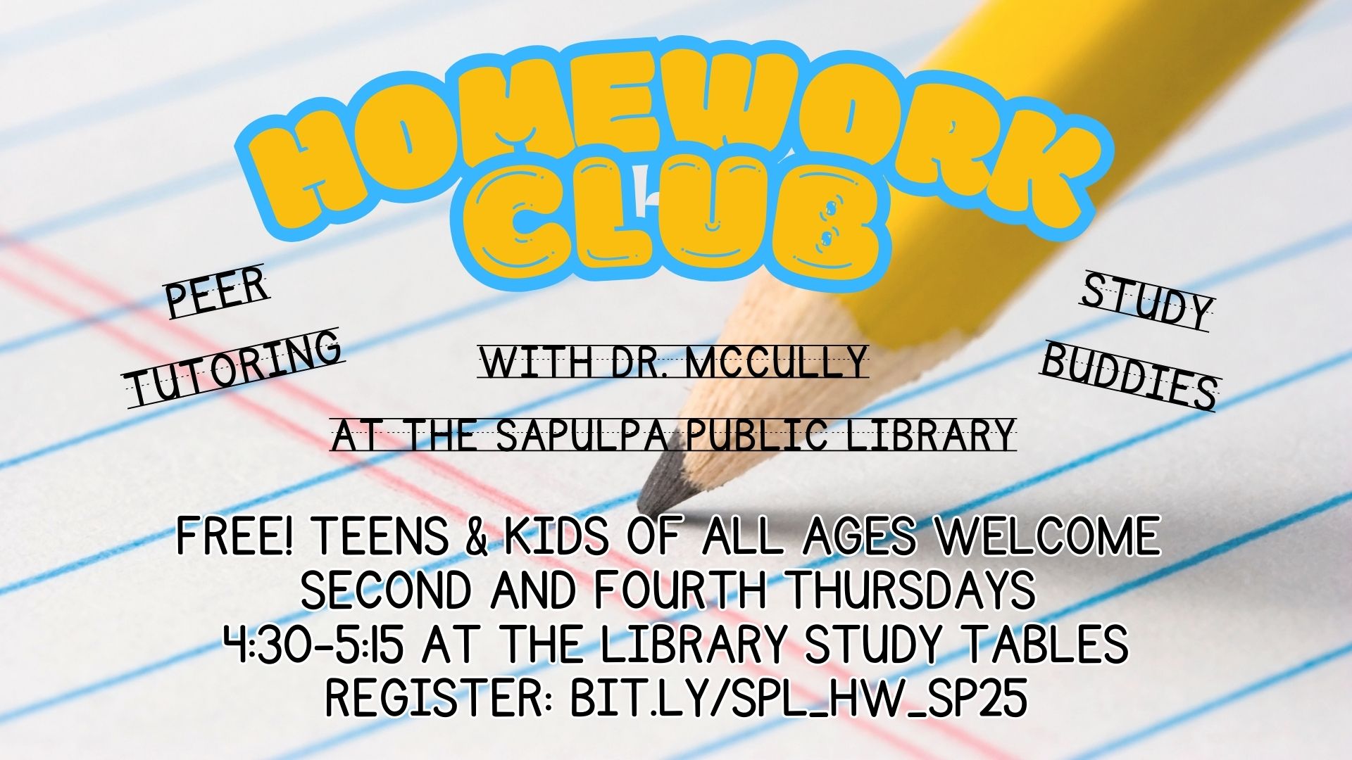 Homework Club at the Sapulpa Public Library