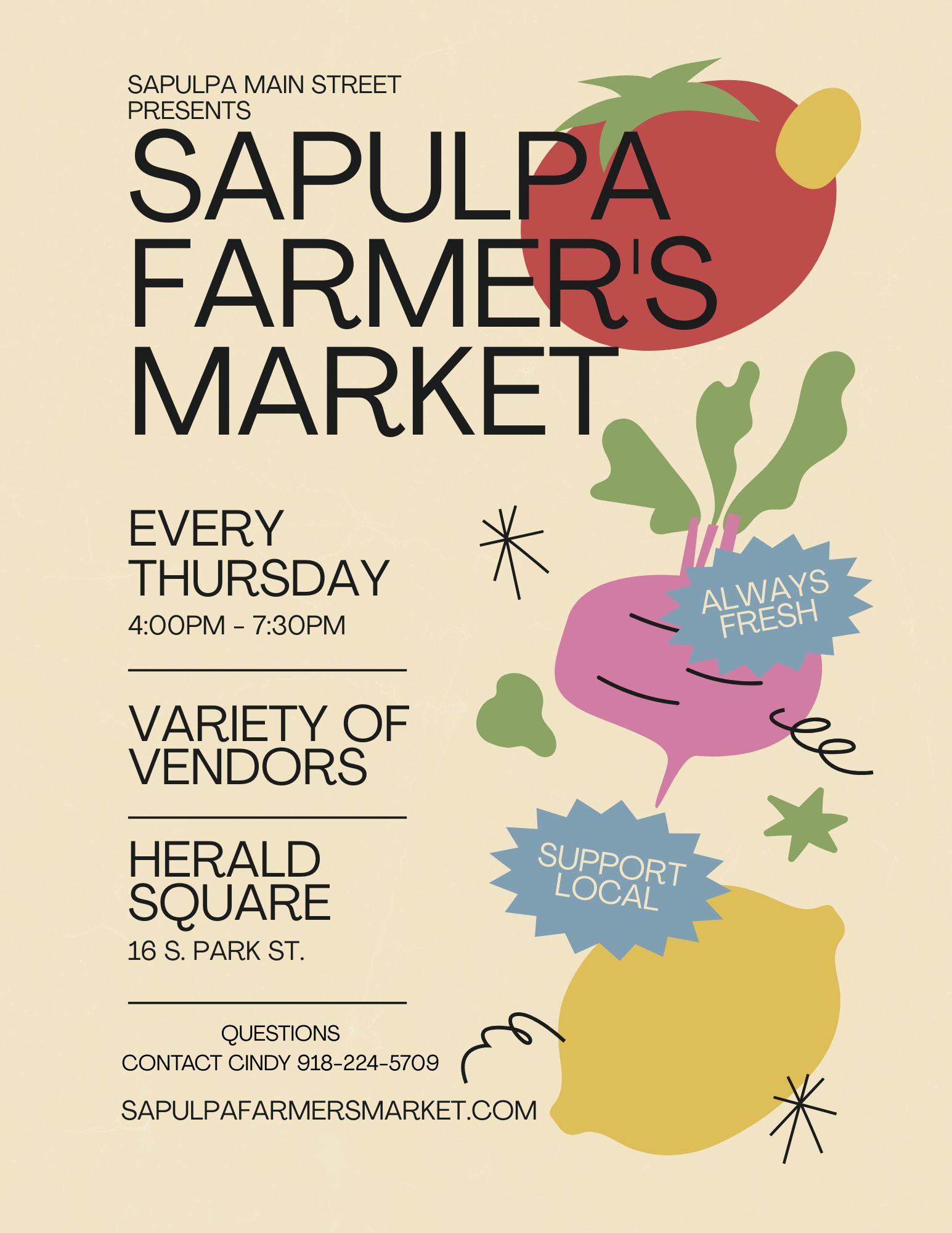Sapulpa Main Street Route 66 Farmers Market