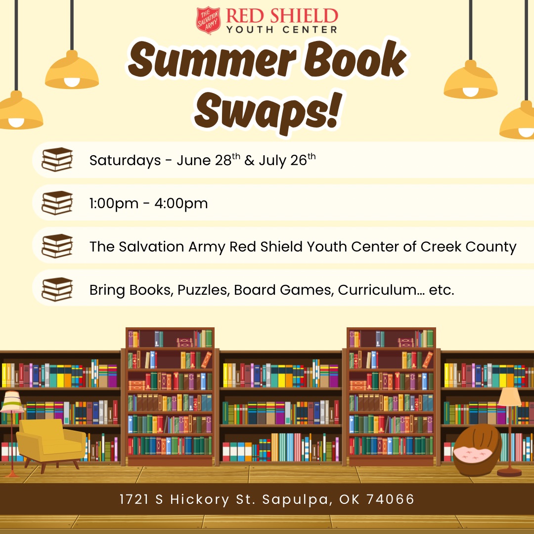 Summer Book Swap! Red Shield Youth Center