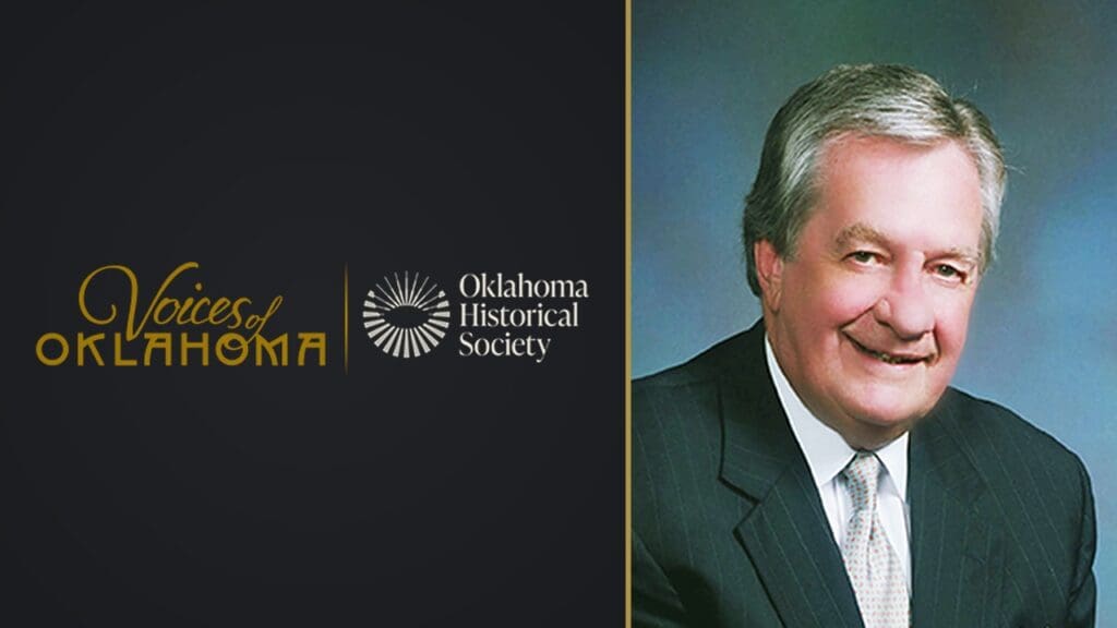 Former state Sen. Ted Fisher and the Voices of Oklahoma logo